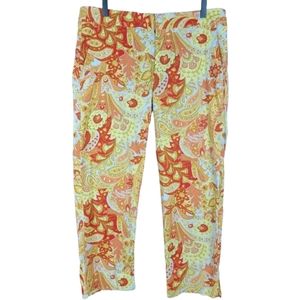 Billy Blues Paisley Print Crop Pants
